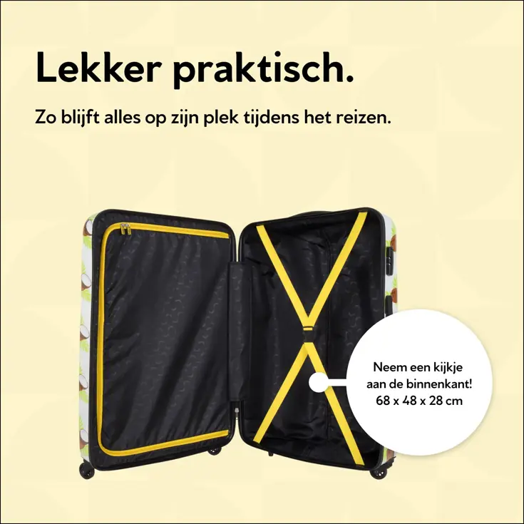 Reiskoffer met print - 76cm