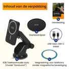 Telefoonhouder Auto Zuignap met Draadloze Oplader