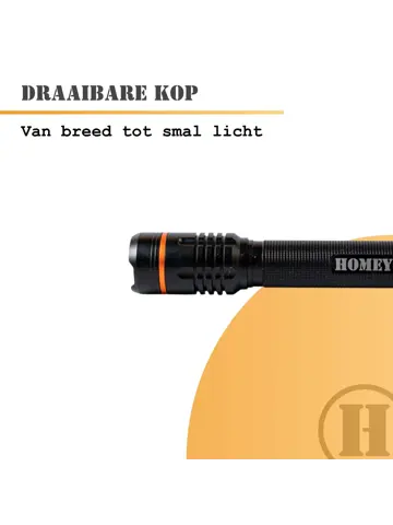 Homey's Ida zaklamp LED oplaadbaar 1000 lumen