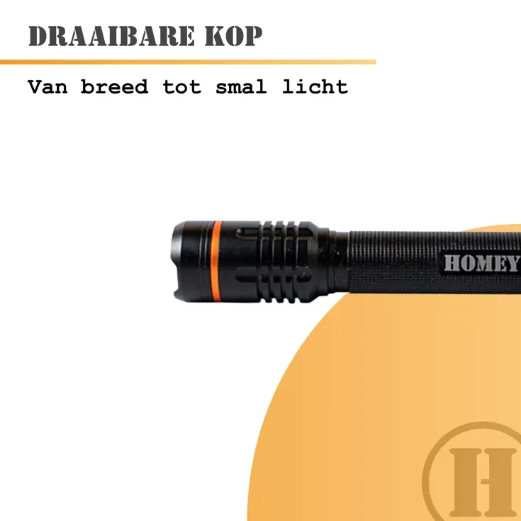 Homey's Ida zaklamp LED oplaadbaar 1000 lumen