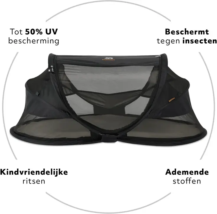 Baby luxe campingbedje - Zelfopblaasbare matras