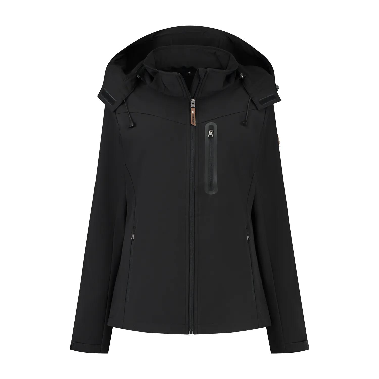 Travelin' Hella  Dames softshell jas  Zwart