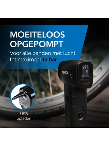 Donrox C542 Bandenpomp + Extra Batterij