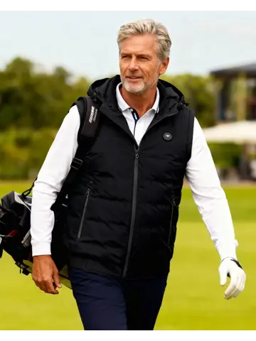 Infrarood Verwarmde Bodywarmer met Capuchon Heren