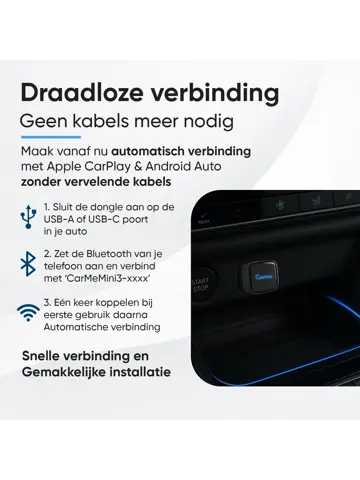 Ultra Mini 2-in-1 Dongle - CarPlay & Android Auto