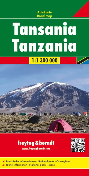 Wegenkaart Tanzania
