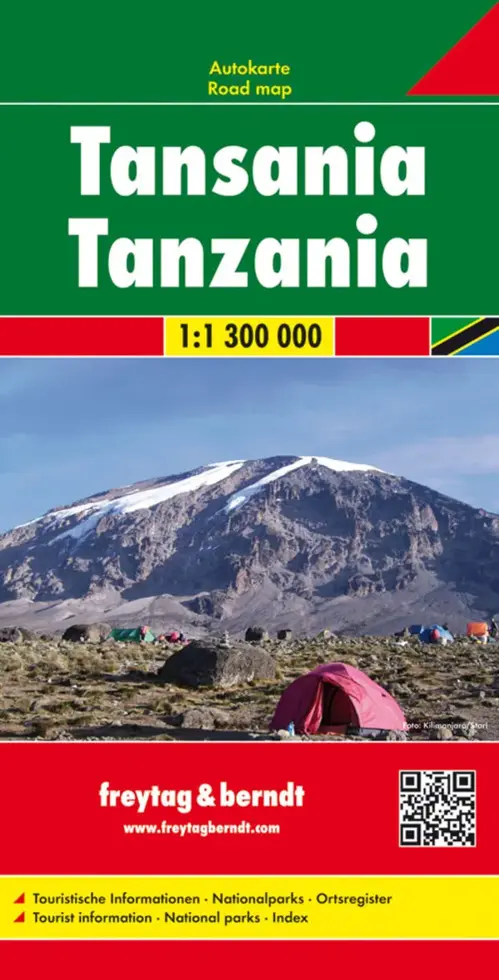 Wegenkaart Tanzania