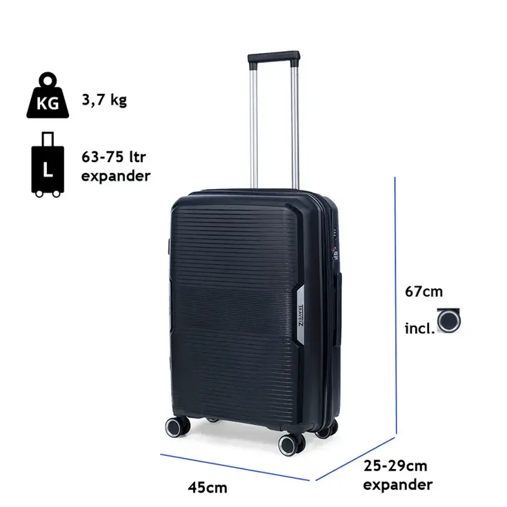 Swinger Middenmaat koffer met Expander 67cm