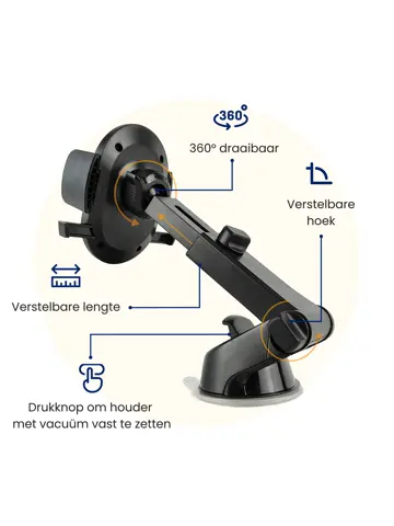 Telefoonhouder Auto voor Dashboard en Raam