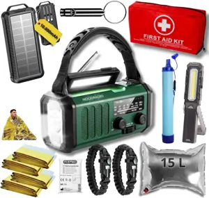 Noodpakket XL met Powerbank-Noodradio-Waterfilter