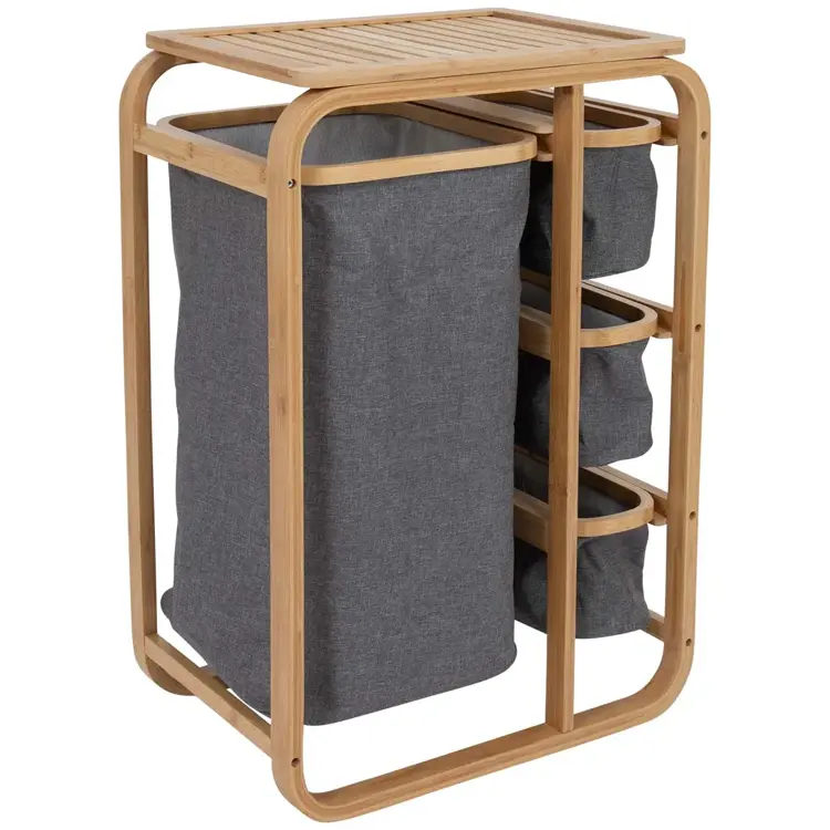 Kast Kemptown Bamboe Grijs