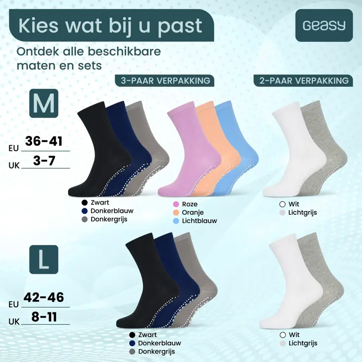 Antislip Sokken 2 paar - Flex Grip