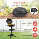 KitchenBrothers Elektrische BBQ – 2400W