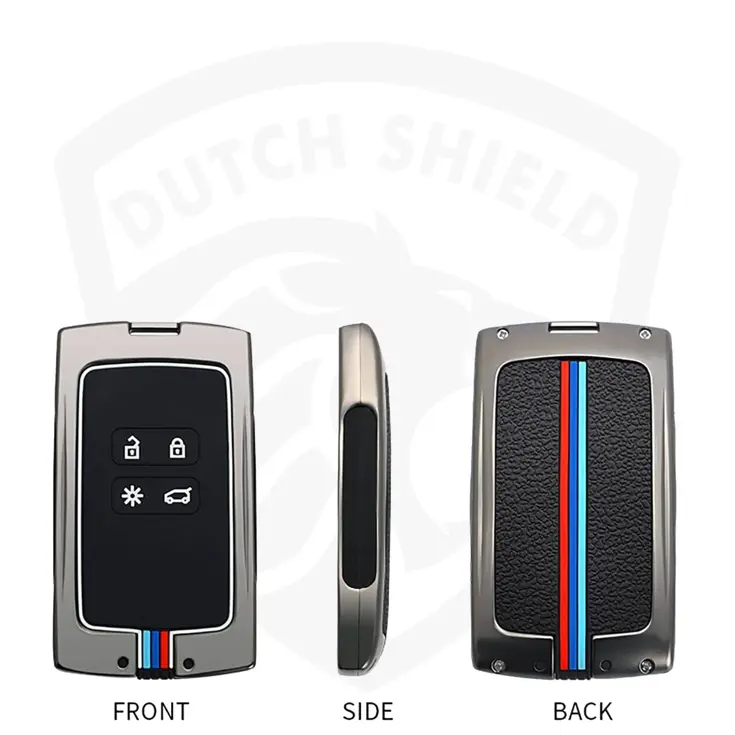 Metalen Sleutelhoesje voor Renault - Dacia grijs A