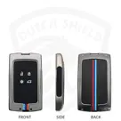 Metalen Sleutelhoesje voor Mitsubishi grijs A