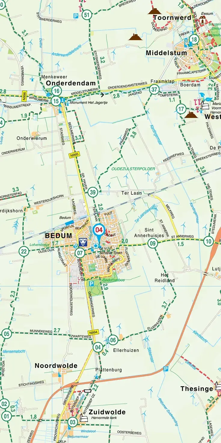 VVV Fietskaart 01 Groningen