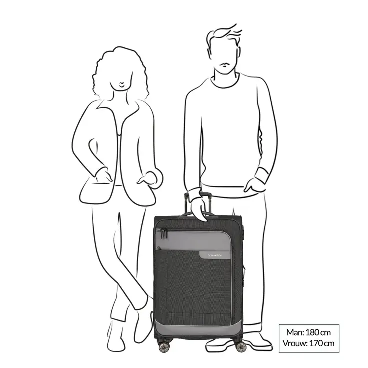 Viia 4 Wheel Trolley L Expandable  | 94 L