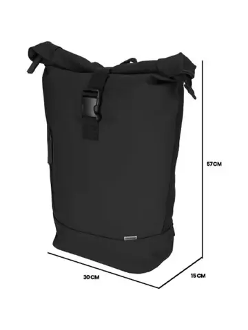 Rolltop rugzak 25L met laptopvak