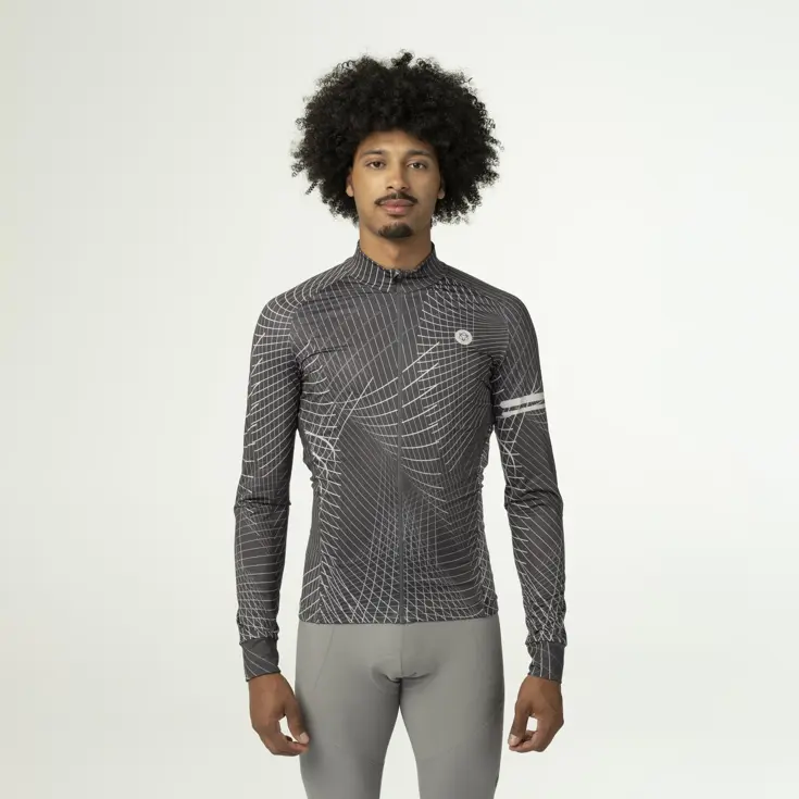 Nocturnal Lines Fietsshirt Lange Mouwen Heren