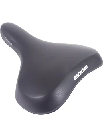 Edge Fietszadel Towny - Zwart - Memoryfoam