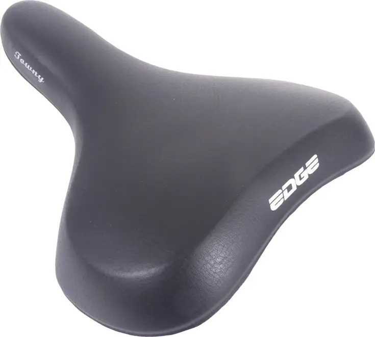 Edge Fietszadel Towny - Zwart - Memoryfoam