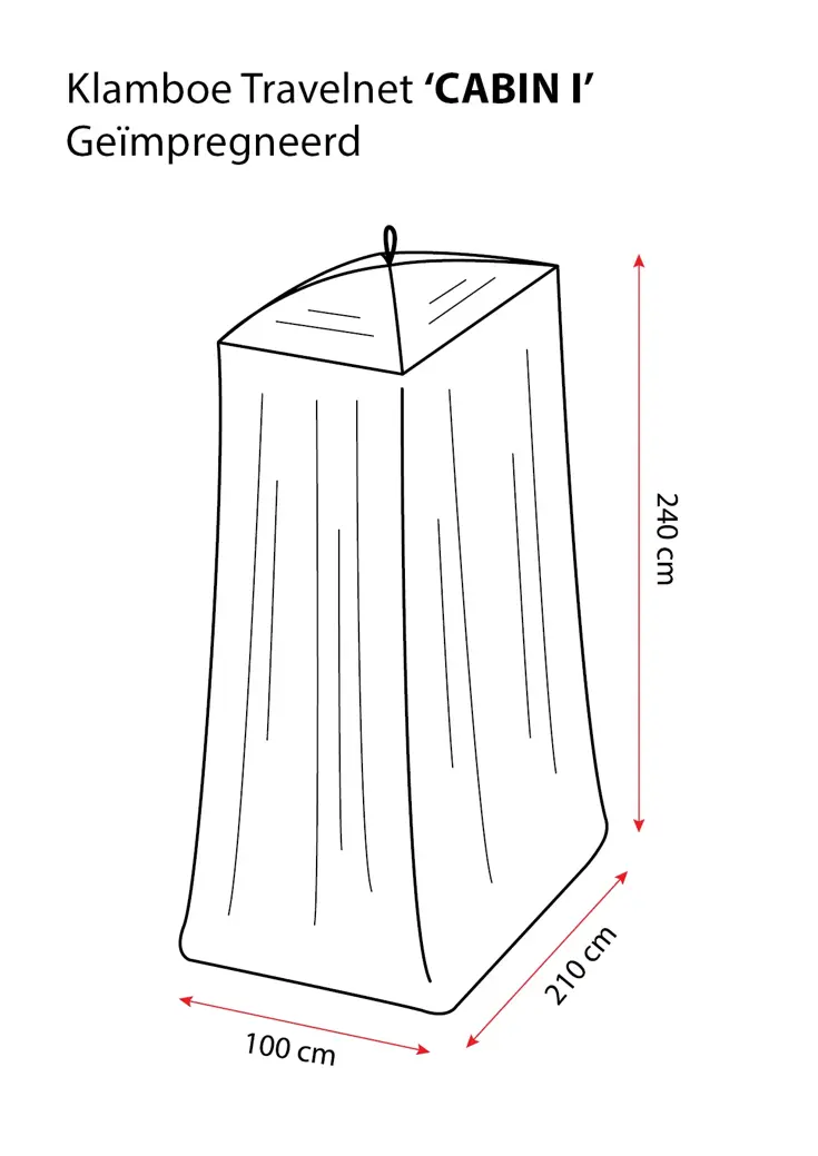 Reisklamboe Cabin I geïmpregneerd
