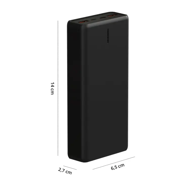 Powerbank 20.000 mAh - Zwart
