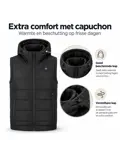 Verwarmde Bodywarmer met Capuchon - Vrouwen