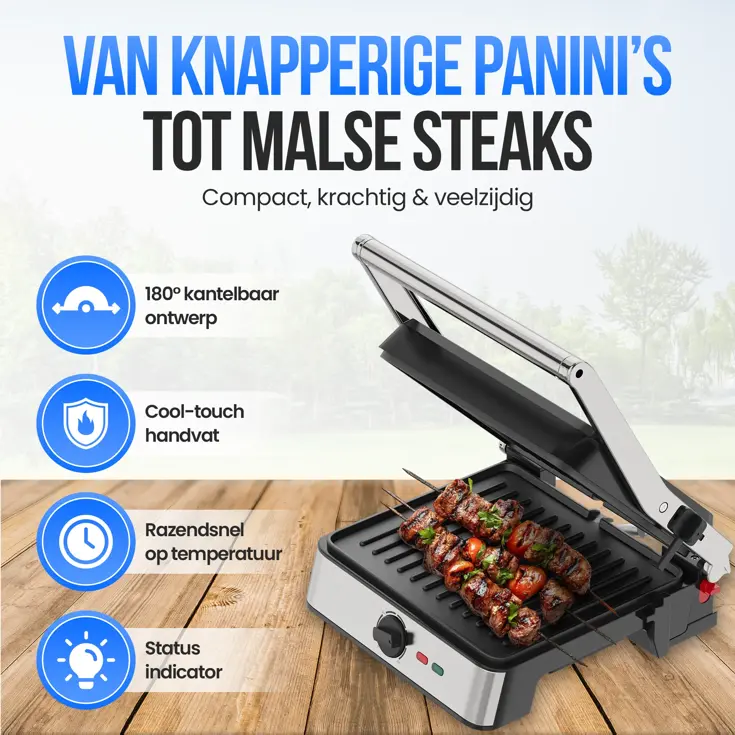 Contact Grill XL - Tosti Apparaat 2200W