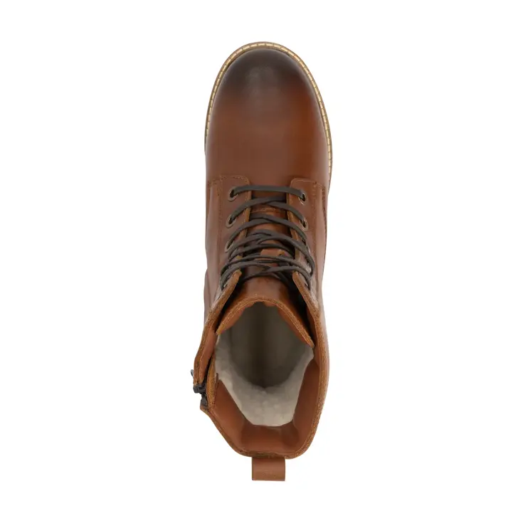 Trysil Dames - Veterboots met rits - Wol gevoerd