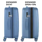 CarryOn 4 wiel trolley 68 expandable Blauw