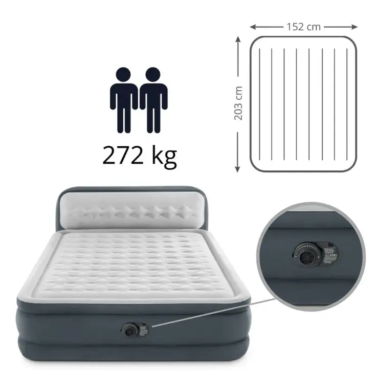 Luchtbed - Intex - 2P - 152x236 + Pomp