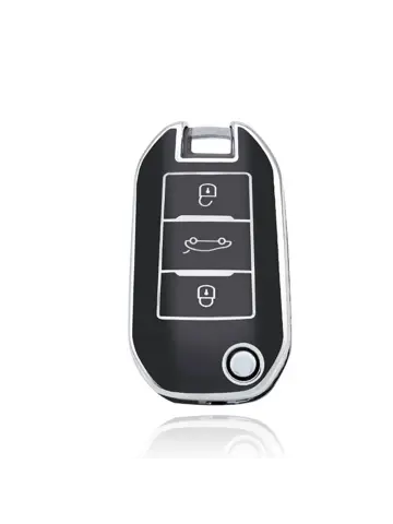 TPU Sleutelhoesje voor Citroën zwart A3