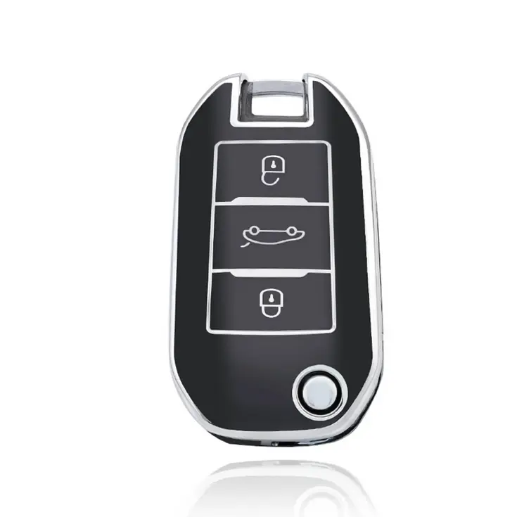 TPU Sleutelhoesje voor Citroën zwart A3