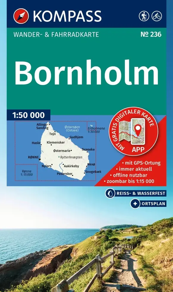 Wandelkaart WK236 Bornholm