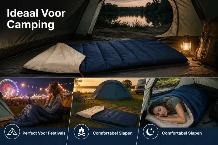 Slaapzak Envelop 190x75 cm - Camping Slaapzak