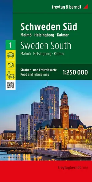 Wegenkaart Zweden 1 Zuid