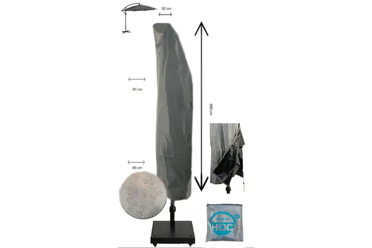 Zweefparasol hoes 280x81x30 cm - Diamond