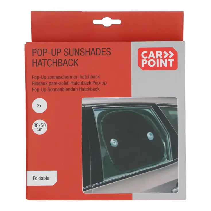Opvouwbaar zonnescherm voor hatchback auto’s