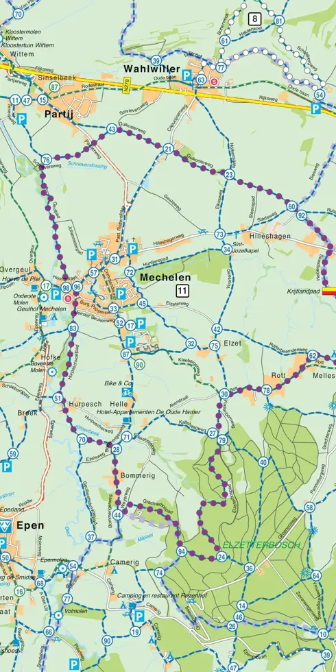 Regiokaart Z2 Zuid-Limburg incl Voerstreek