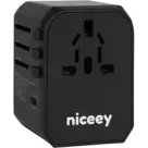 Universele wereldstekker met USB-poorten