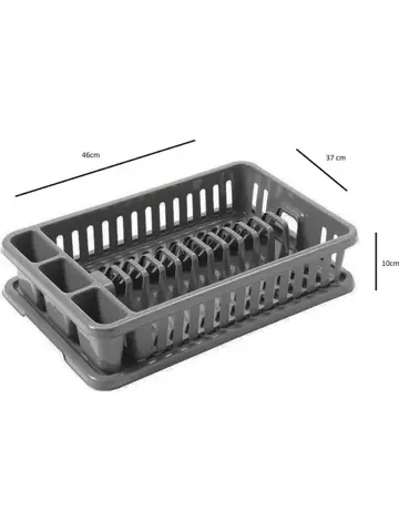 Afdruiprek met lekbak -  46x37x10 cm