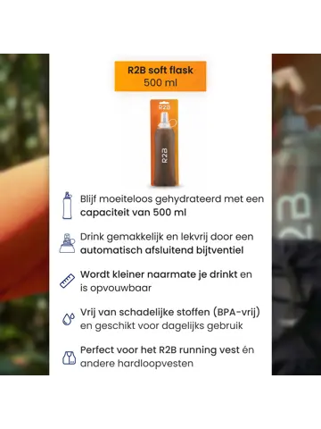 Soft Flask 500 ML - Drinkfles Hardlopen - Bidon