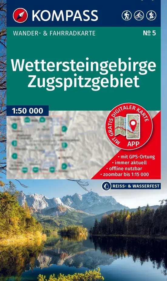 Wandelkaart WK5 Wettersteingebirge