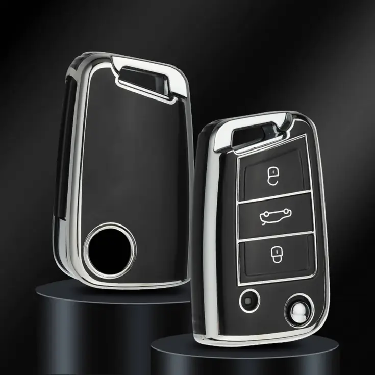 TPU Sleutelhoesje voor Seat zwart B3