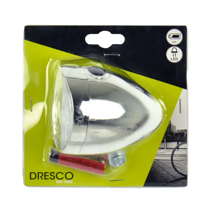 Classic chroom koplamp met 3 krachtige LED’s