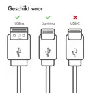 imoshion Lightning naar USB kabel 1 meter