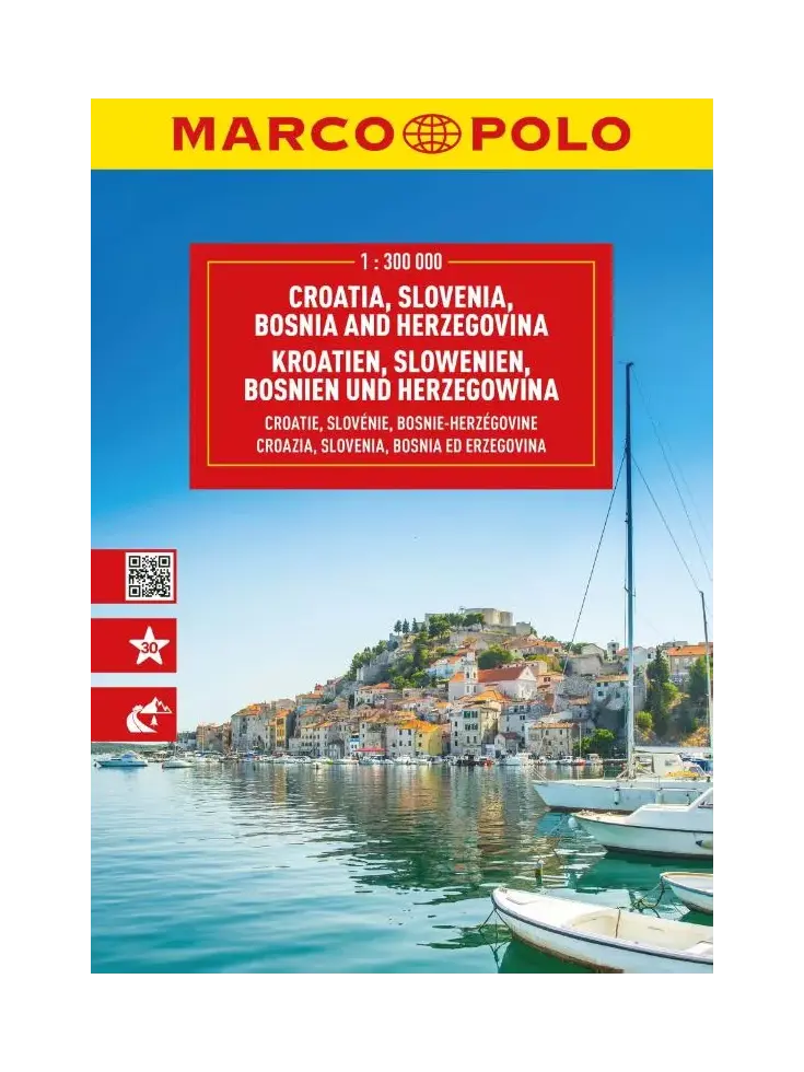 Marco Polo wegenatlas Kroatië, Slovenië, Bosnië 