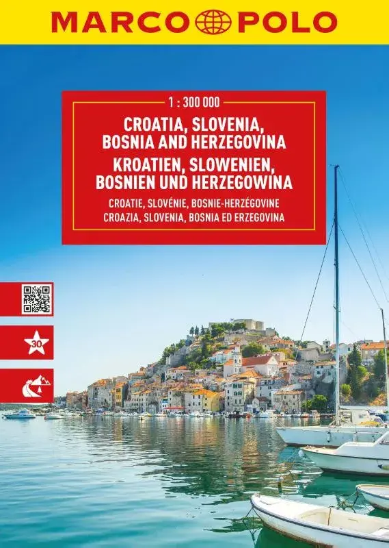 wegenatlas Kroatië, Slovenië, Bosnië