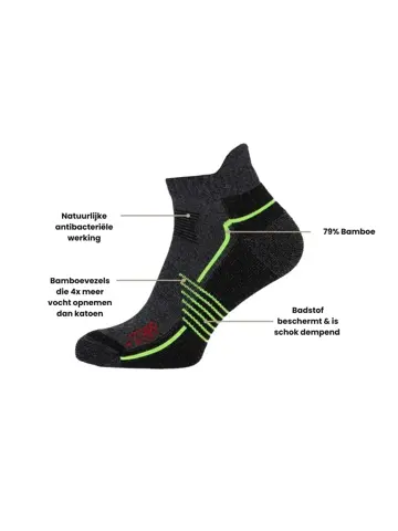 Active Bamboe - Sneaker - Wandelsokken